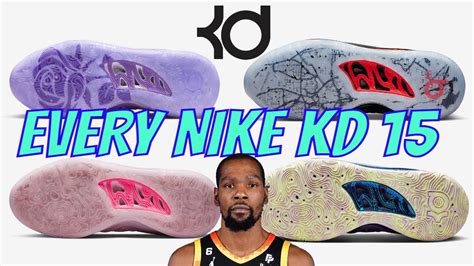 Rating Every Nike KD 15! What's The BEST Colorway ! - YouTube