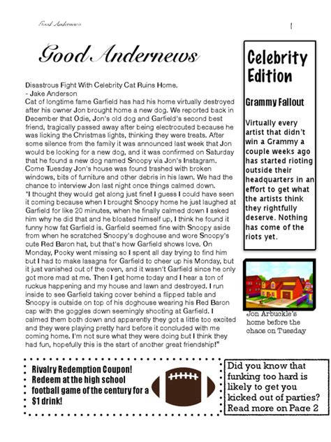 Celebrity Newspaper Pdf