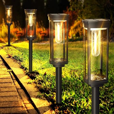 Coxseni Solar Pathway Lights Pcs And Solar Pathway Lights With Remote