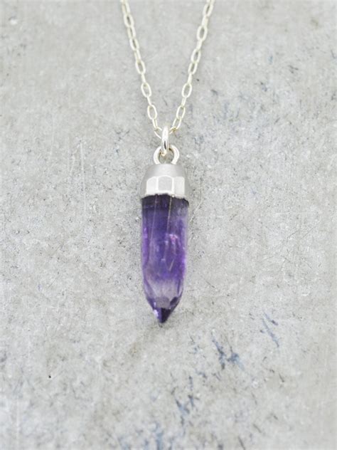 Crystal Point Necklace Amethyst Lunessa