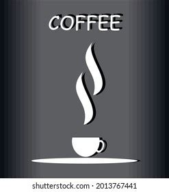 Coffee Icon Black White Coffee Logo Stock Vector (Royalty Free ...