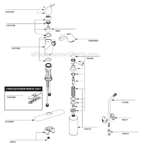 Moen Renzo Kitchen Faucet Parts Diagram | Besto Blog