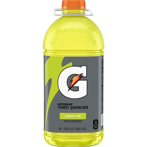 Gatorade Thirst Quencher Sports Drink Lemon Lime 128 Oz Bottle