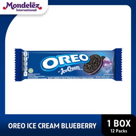 Promo Oreo Biskuit Lup Ice Cream Blueberry 12x27 6 G 1 Box Oreo Kraft And Cadbury Official