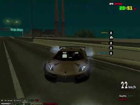 Gta san ironmanzing lamborghini aventador ไฟออกทอ โหด YouTube