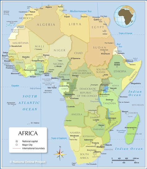 Labelled Map Of Africa Lydie Romonda
