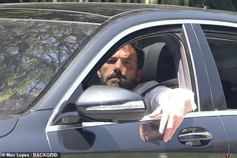 Ben Affleck Looks Exhausted Leaving Jennifer Lopezs Bel Air Home