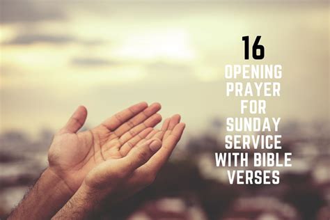 16 Opening Prayer For Sunday Service With Bible Verses