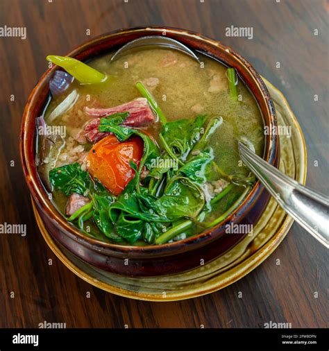 Traditional Filipino Corned Beef Sinigang Stock Photo Alamy