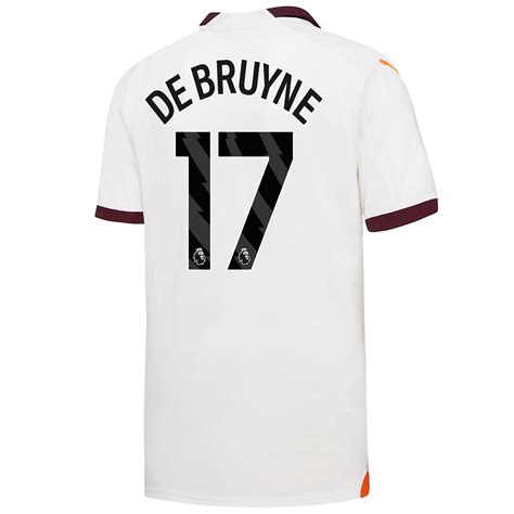 Manchester City Away Jersey 2023 24 With De Bruyne 17 Printing Official Man City Store