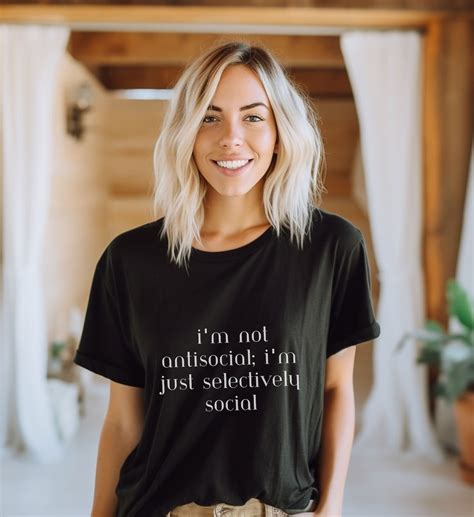 I M Not Anti Social I M Just Selectively Social Shirt Unisex T Shirt