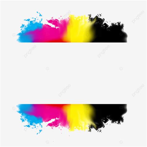 Abstract Cmyk Watercolor Splatter Background Graphic Press Cmyk Png