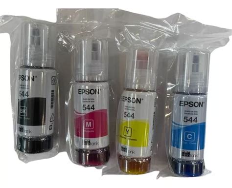 Kit Refil De Tintas Originais Epson 544 Bk C M Y Parcelamento Sem