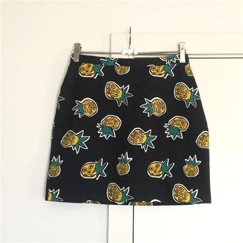 Gorman Pineapple Mini Skirt Black Love The Print But Depop