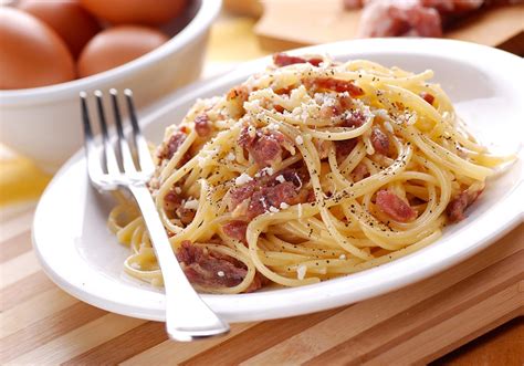 Recette Spaghettis La Carbonara Marie Claire