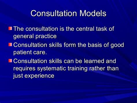 Consultation Models 2