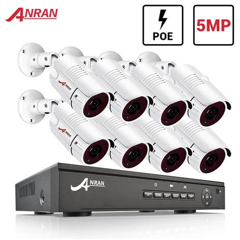 Anran Surveillance System H Ch Poe System Mp Metal Outdoor