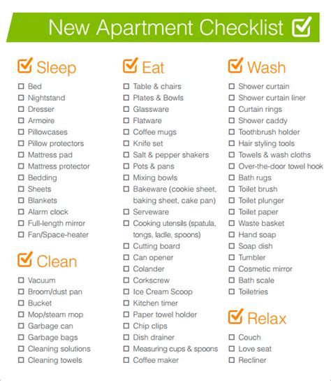 Items Needed For A New House Checklist At Ann Garcia Blog