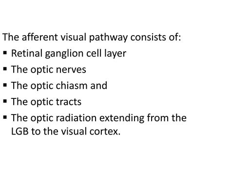 Solution Visual Pathway And Pupillary Light Reflex Studypool