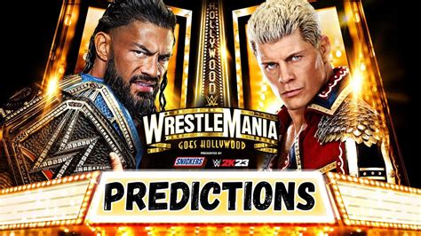 Wwe Wrestlemania 39 Predictions Youtube