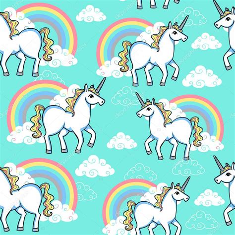 Unicorn Cartoon Pattern