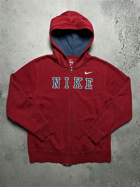 Nike Zip Up Hoodie Nike Vintage Center Logo Swoosh Travis Style Grailed