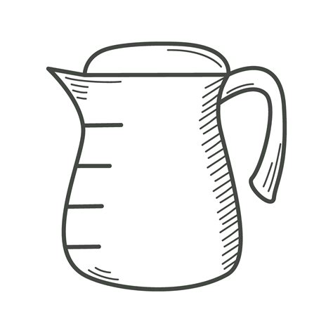 Water jug doodle sketch style 35459770 Vector Art at Vecteezy