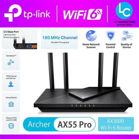 Tp Link Archer Ax55 Pro Ax3000 Multi Gigabit Wi Fi 6 Router With 25g