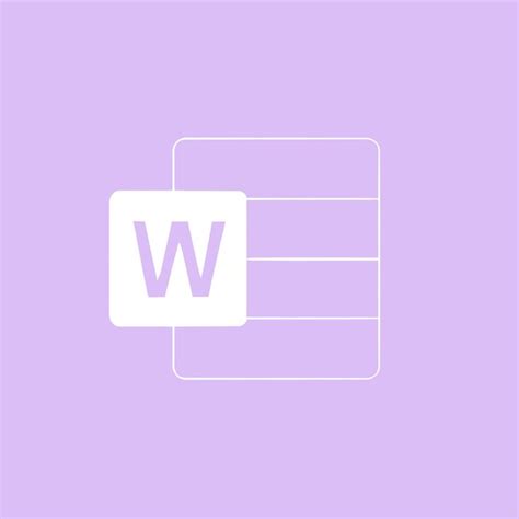 Microsoft Words Icon Purple アイコンデザイン デザイン アイコン