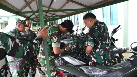 Tim Harpal Banjarmasin Lakukan Pemeriksaan Kendaraan Dinas Di Kodim