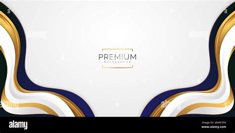 Abstract White Blue And Gold Luxury Background Elegant Background