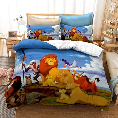 The Lion King Bedding Set 3pc Disney Film The Lion King 3d Etsy