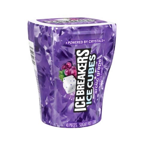 Is it Vegetarian Ice Breakers Ice Cubes Arctic Grape Sugar Free Chewing Gum