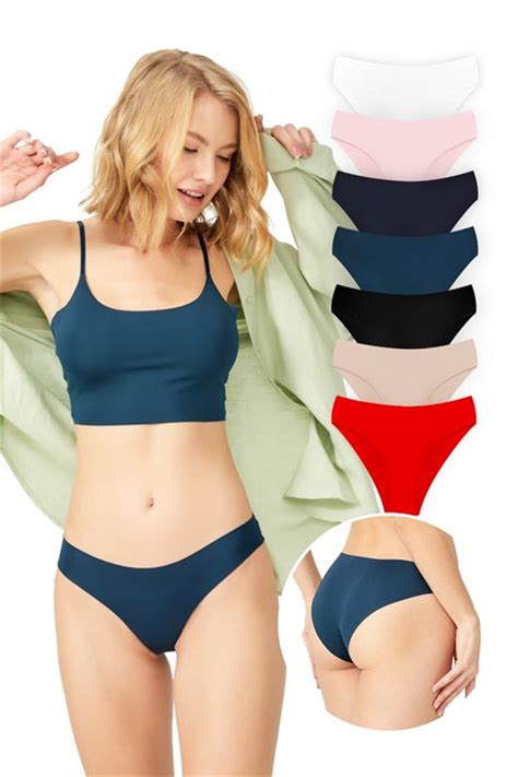 Basic İz Yapmayan Lazer Kesim Kadın Bikini Külot li Paket COTTONHILL