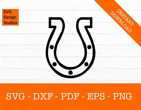 Lucky Svg Horseshoe Horse Shoe Svg Silhouette Svg Cut File Etsy