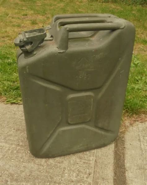 British Army Litre Steel Jerry Can Fuel Can Picclick Uk