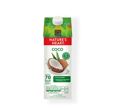 Macondo Mercado Saludable Bebida De Coco Natures Heart X 946 Ml