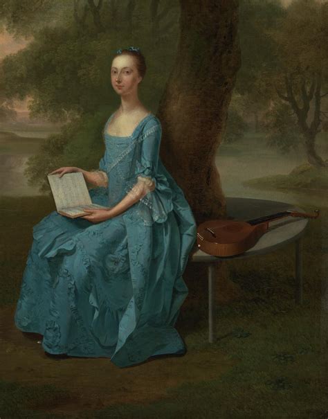 A Lady In Blue Arthur Devis 1757 Tate