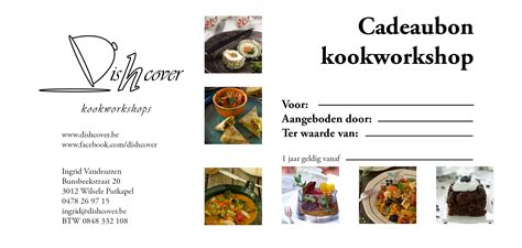 Cadeaubon Kookworkshop Dishcover