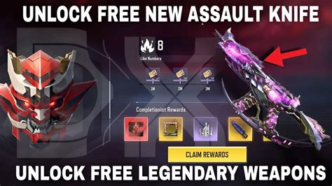 Unlock Permanent Free New Assault Knife Legendary Weapons Samurai S