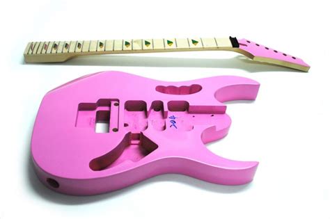 Kit Diy Guitarra Electrica Jem De Tilo Rosa Clandestine Guitars