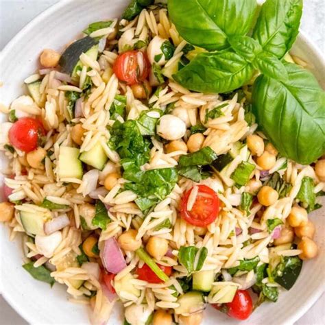 Vegetarian Summer Orzo Salad Recipe Wholefully