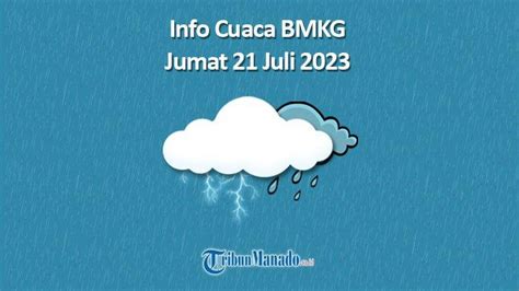 Info Cuaca Hari Ini BMKG Berikut Daftar Wilayah Potensi Cuaca Ekstrem