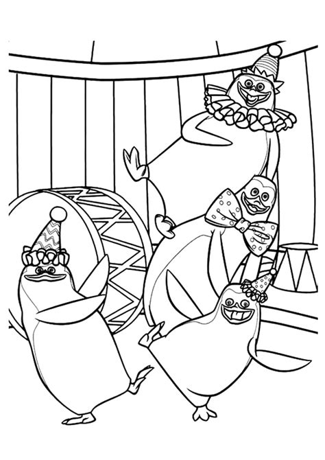 Penguins Of Madagscar Coloring Pages