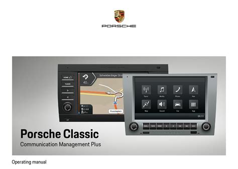 Porsche Classic Communication Management Plus Operating Manual Pdf