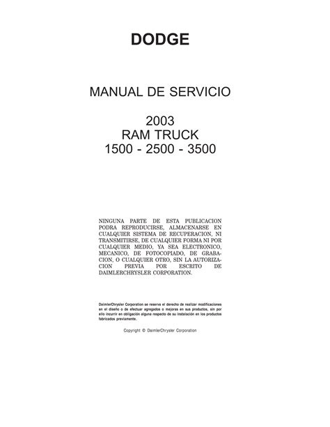 Manual De Taller Dodge RAM Pdf