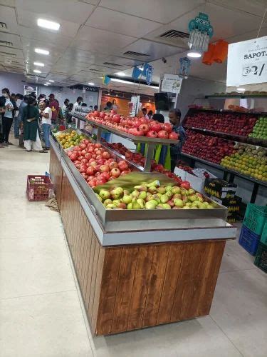 Stainless Steel Fruits And Vegetables Rack For Supermarket At Rs