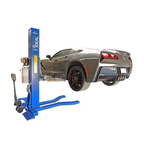 Ideal Mobile Single Column Car Lift Lbs Capacity Heavy Duty