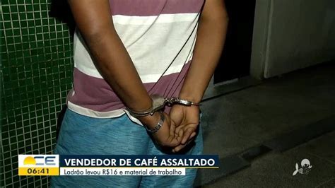 Ladrões Roubam R 16 E Garrafas De Café De Vendedor Em Fortaleza