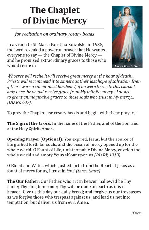 The Chaplet Of Divine Mercy Docslib